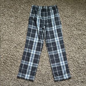 Old Navy Boys Checkered Lounge Pants - Black, White, Blue